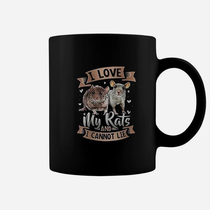 I Love My Rats I Cannot Lie Rat Mom Dad Heart Cute Coffee Mug