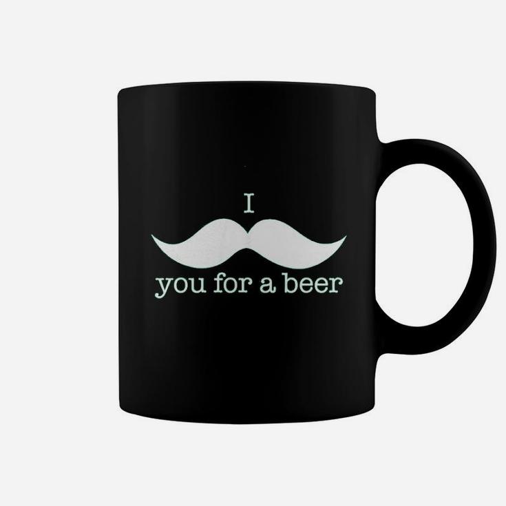 I Mustache You For A Beer Funny St Patricks Day Shamrock Drinking Coffee Mug
