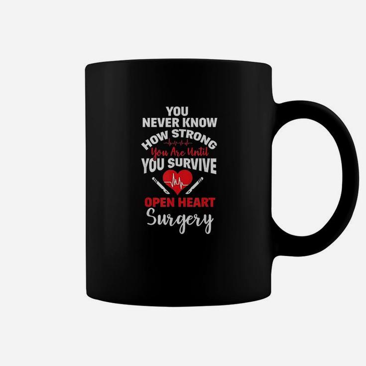 I Survived Open Heart Surgery Bypass Survivor Recovery Git Coffee Mug