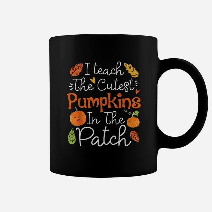I Teach The Cutest Pumpkins In The Patch Halloween Teacher Coffee Mug