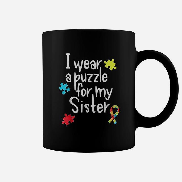 I Wear A Puzzle For My Sister, sister presents Coffee Mug