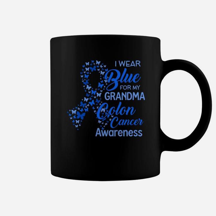 I Wear Blue For My Grandma Ribbon Proud Grandma Coffee Mug