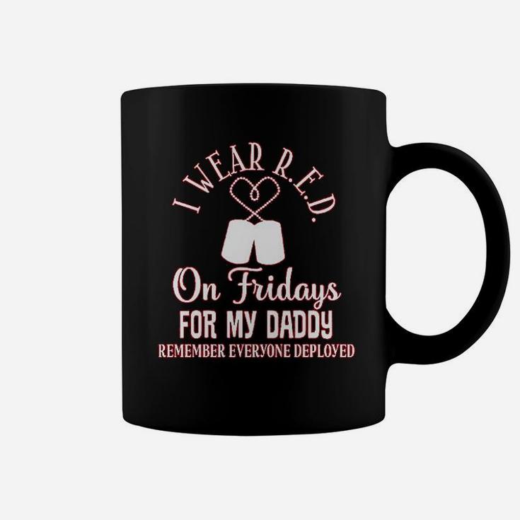 I Wear Red On Friday For Daddy, best christmas gifts for dad Coffee Mug