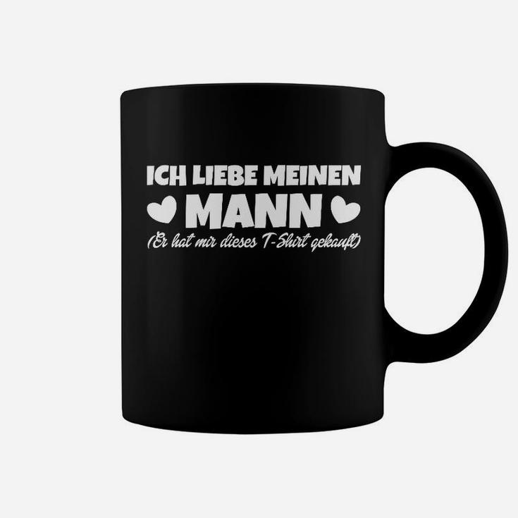 Ich liebe meinen Mann Schwarzes Tassen, Romantisches Tee für Ehefrauen