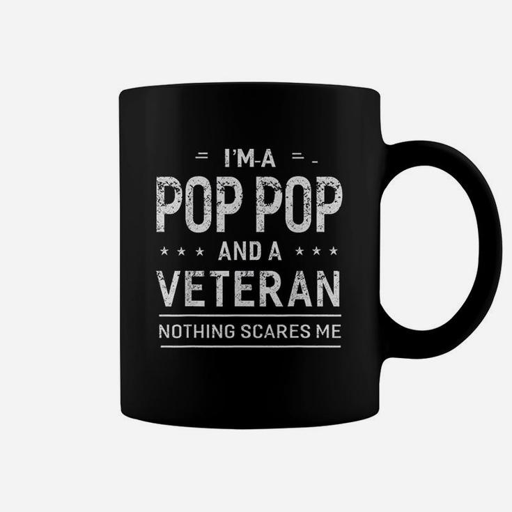 Im A Pop Pop And Veteran Men Grandpa Funny Gift Veterans Coffee Mug