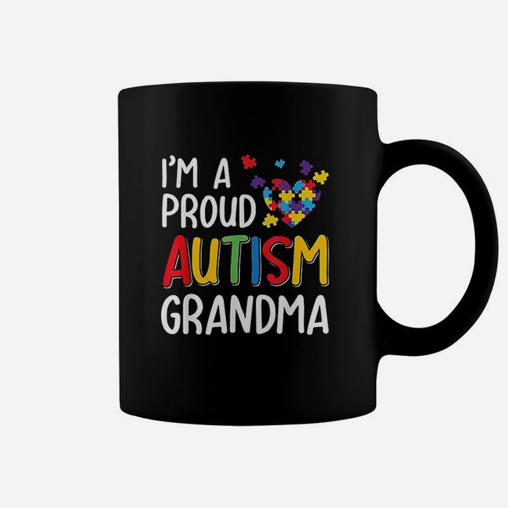 Im A Proud Autism Grandma Autism Awareness Coffee Mug