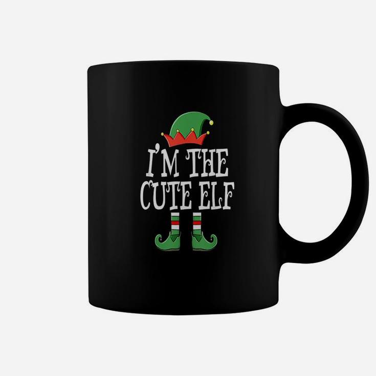 Im The Cute Elf Group Matching Family Christmas Pajama Coffee Mug