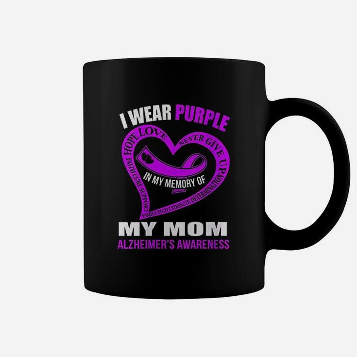 In My Memory Of My Mom Alzheimers Awareness Coffee Mug