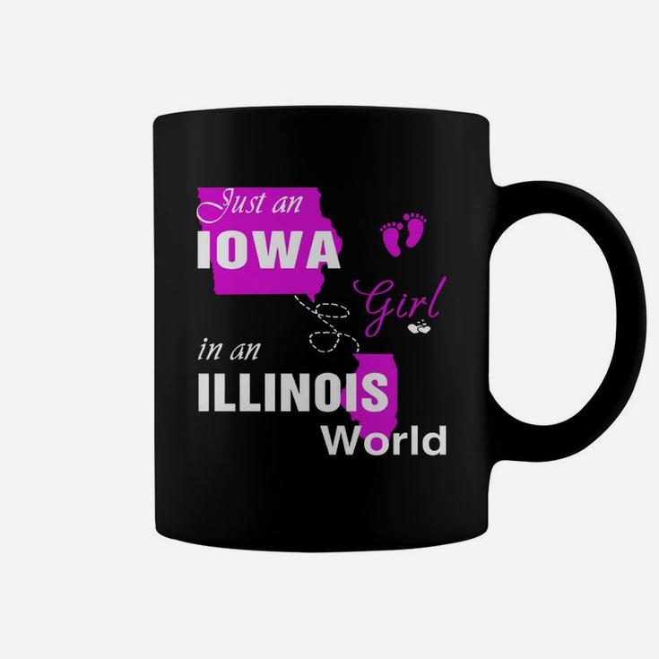 Iowa Girl In Illinois Shirts,iowa Girl Tshirt,illinois Girl T-shirt,illinois Girl Tshirt,iowa Girl In Illinois Shirts,illinois Girl Hoodie Coffee Mug