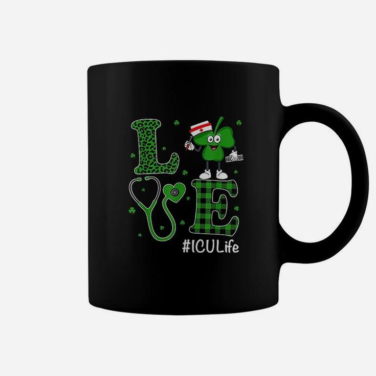 Irish Nurse St Patricks Day Love Icu Nurse Life Coffee Mug