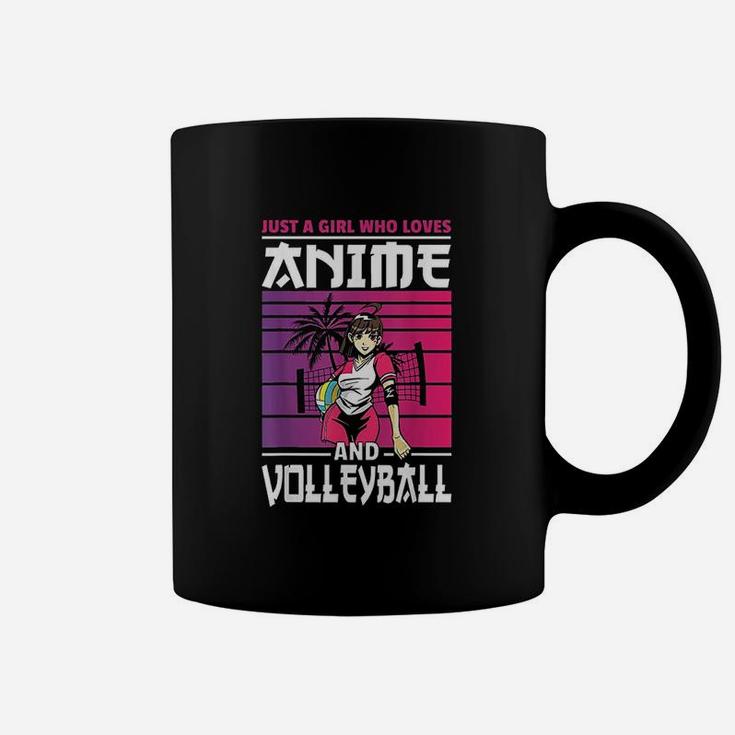 Just A Girl Who Loves Anime And Volleyball Anime Gifts Coffee Mug