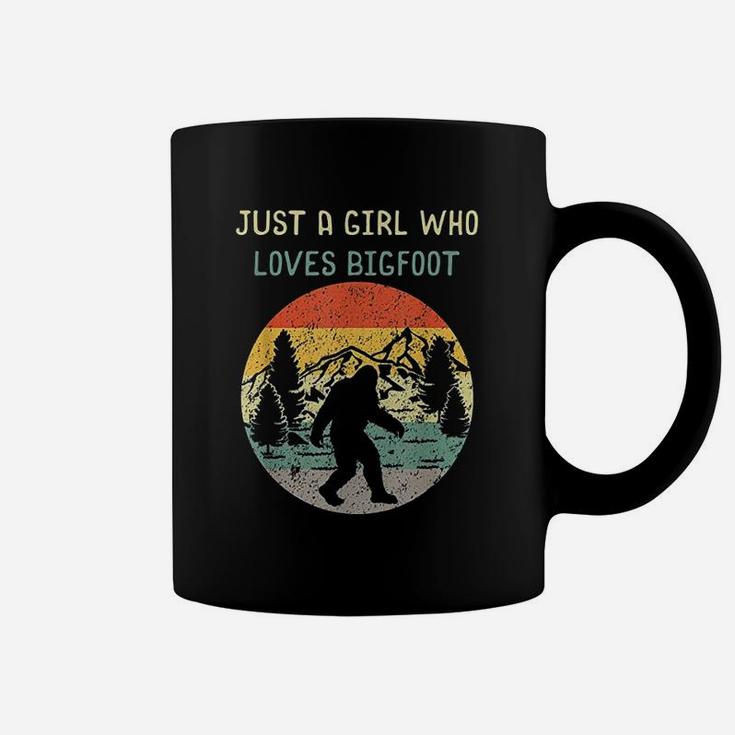 Just A Girl Who Loves Bigfoot Sasquatch Girl Coffee Mug