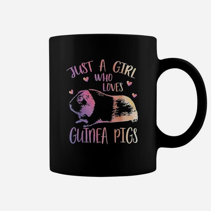 Just A Girl Who Loves Guinea Pigs Watercolor Pig Cute Gift Coffee Mug