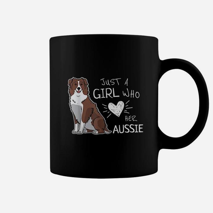 Just A Girl Who Loves Her Australian Shepherd Dog Coffee Mug