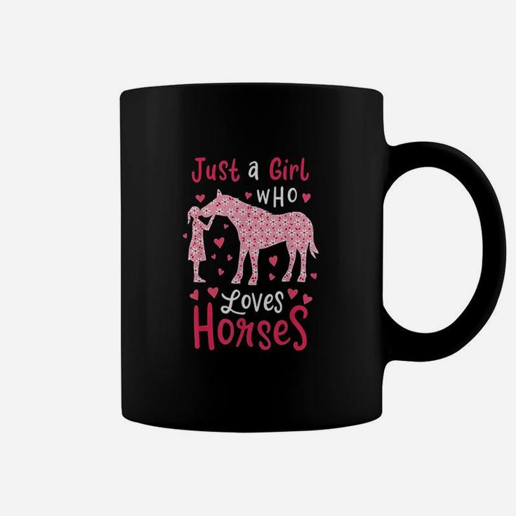 Just A Girl Who Loves Horses Cute Horse Lover Gift Coffee Mug