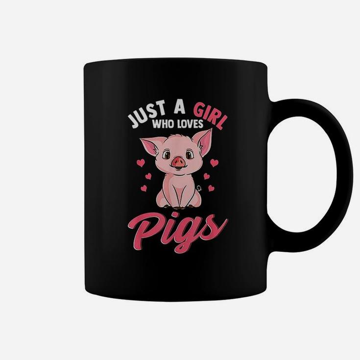 Just A Girl Who Loves Pigs Hog Lover Cute Farmer Coffee Mug