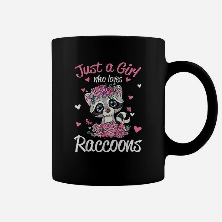 Just A Girl Who Loves Raccoons Gift For Raccoons Coffee Mug