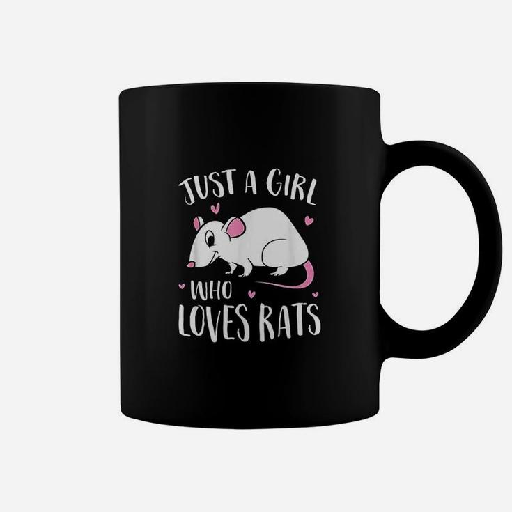 Just A Girl Who Loves Rats Funny Rat Girl Coffee Mug