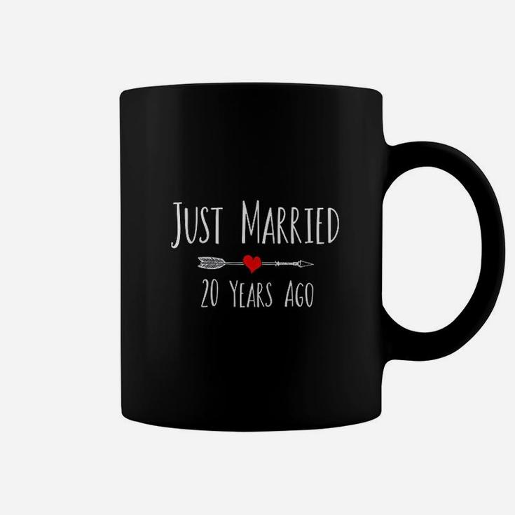 Just Married 20 Years Ago Anniversary Husband Wife Gift Coffee Mug