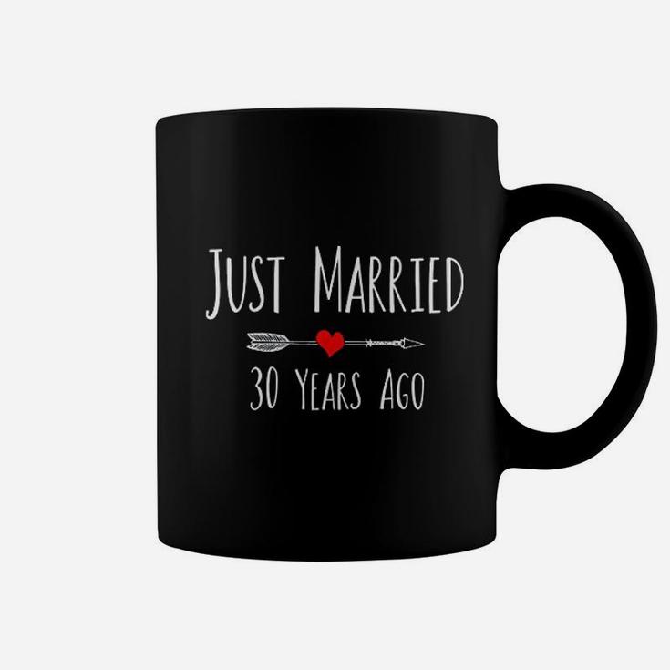 Just Married 30 Years Ago Husband Wife Anniversary Coffee Mug