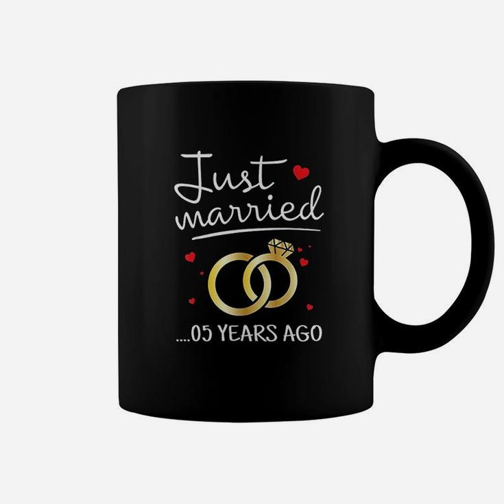 Just Married 5 Years Ago Funny Couple 5th Anniversary Gift Coffee Mug
