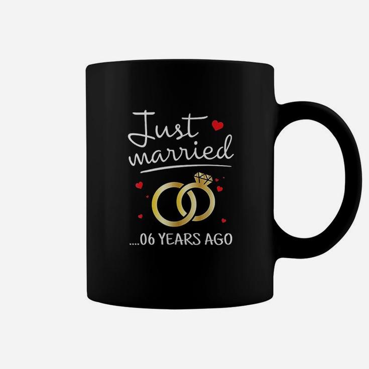Just Married 6 Years Ago Funny Couple 6th Anniversary Gift Coffee Mug