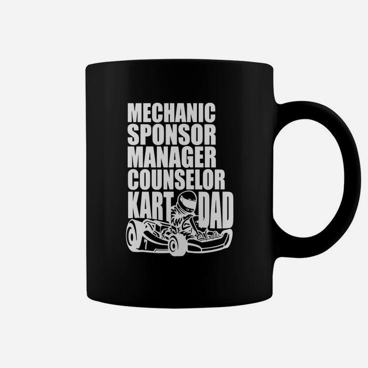 Karting Dad Shirt | Mechanic Sponsor Manager Counselor Kart Coffee Mug