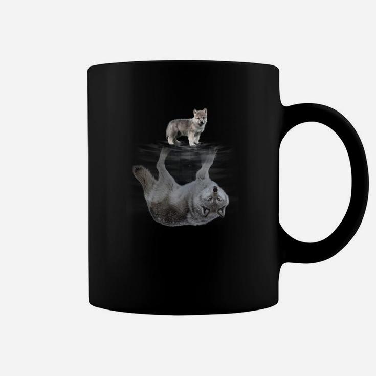 Katzen-Reflexion Schwarzes Tassen, Künstlerisches Design für Katzenliebhaber