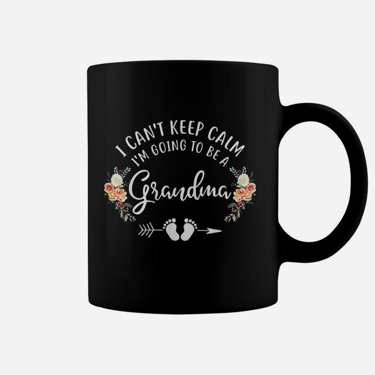 Keep Calm I Am Going To Be A Grandma Flower Coffee Mug