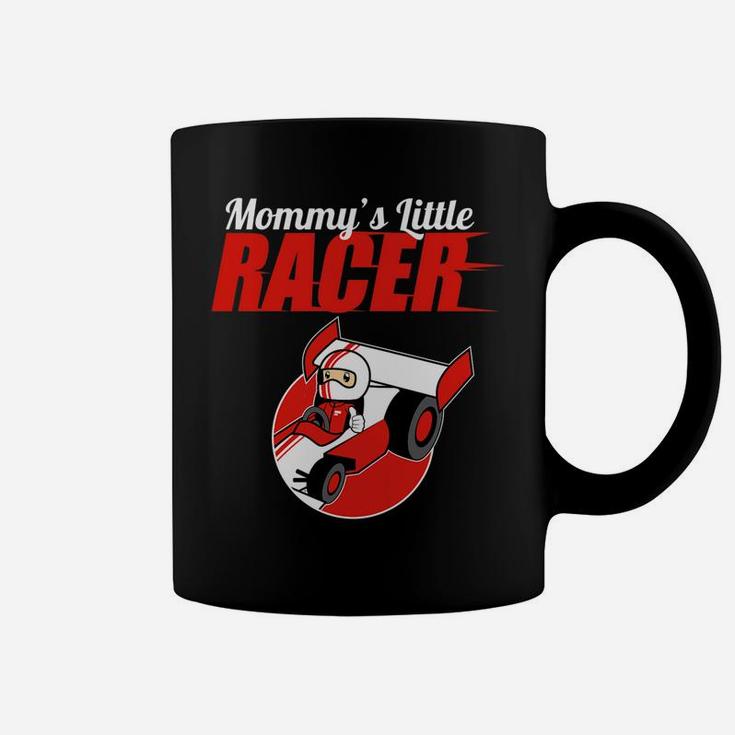 Kids Racer Mommys Little Racer Boys Race Car Driver Coffee Mug