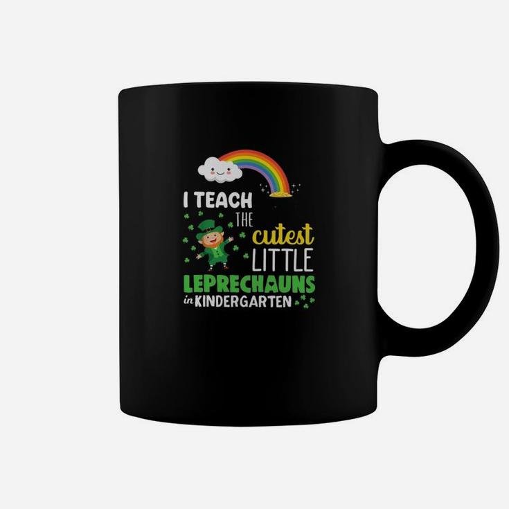 Kindergarten Teacher Patricks Day I Teach The Custest Leprechauns Coffee Mug