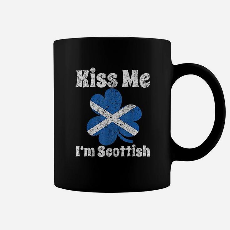 Kiss Me I Am Scottish Funny St Patricks Day Coffee Mug