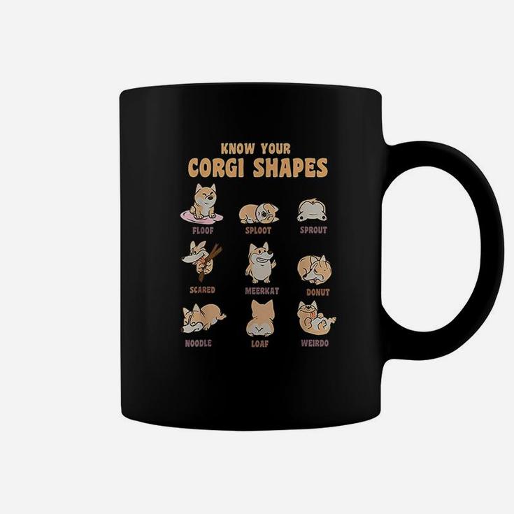Know Your Corgi Shapes Cute Dog Owner Funny Coffee Mug