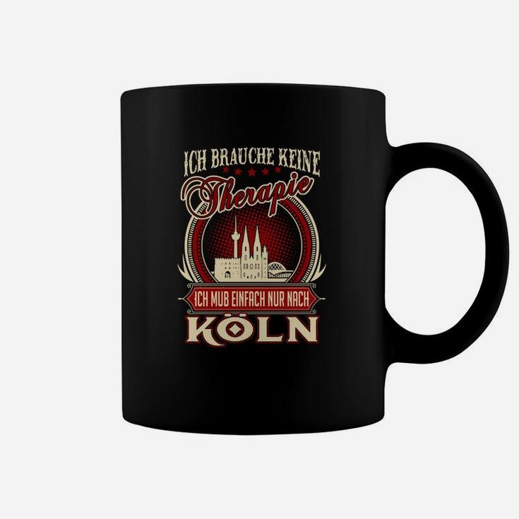 Köln-Motto Tassen mit Spruch, Schwarz für Fans