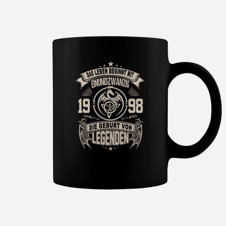 Legends 1998 Geburtsjahr Tassen, Urknall Design Jahrgangsshirt