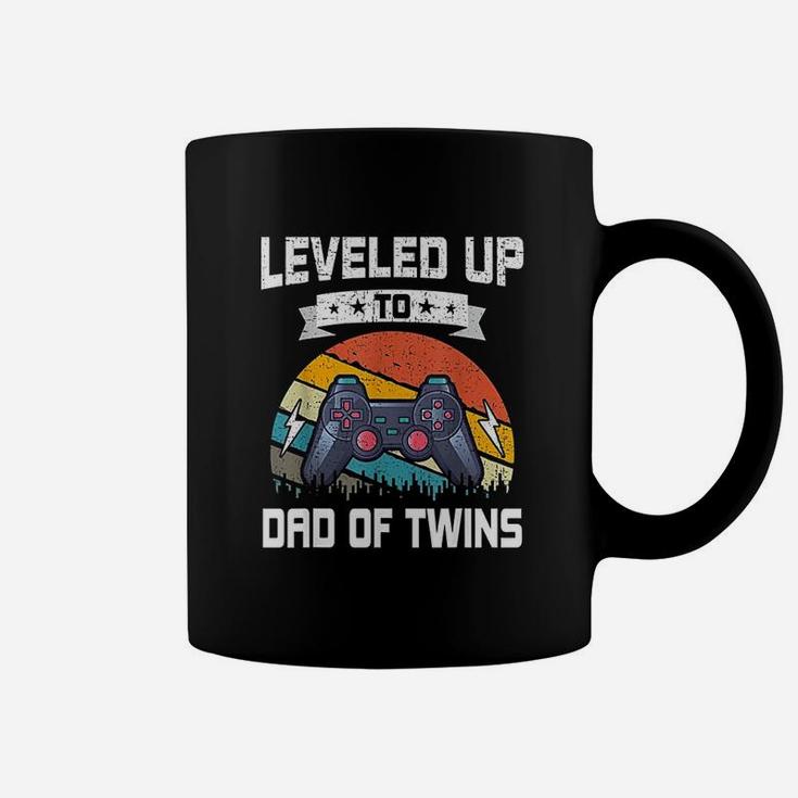 Leveled Up To Dad Of Twins Funny Video Gamer Gaming Coffee Mug