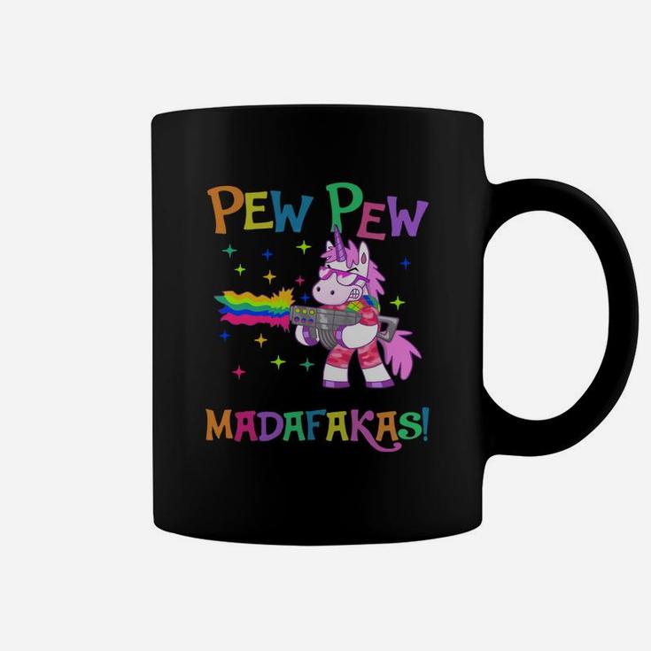 Lgbt Unicorn Pew Pew Madafakas Coffee Mug