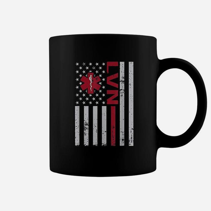 Licensed Vocational Nurse Usa Flag Coffee Mug