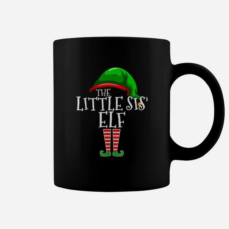 Little Sister Sis Elf Group Matching Family Christmas Gift Coffee Mug