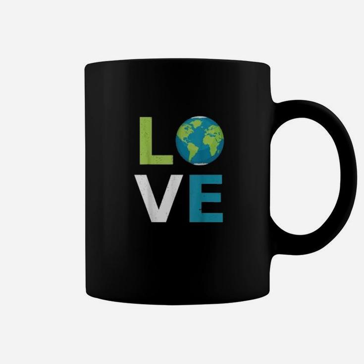 Love Earth World Love And Save The Planet Climate Change Coffee Mug