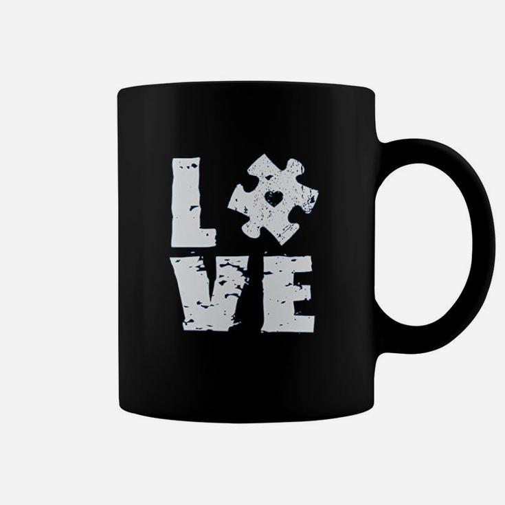 Love Puzzle Autism For Men Autsm Awareness Puzzle Gifts Coffee Mug