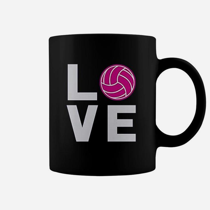 Love Volleyball Gift For Volleyball Lovers Players Coffee Mug
