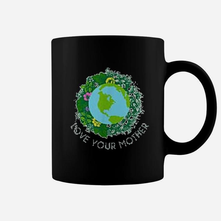 Love Your Mother Earth And Flowers Cute Earth Day Coffee Mug