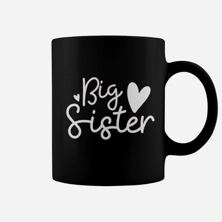 Loves Apple Cursive Big Sister Hearts Coffee Mug