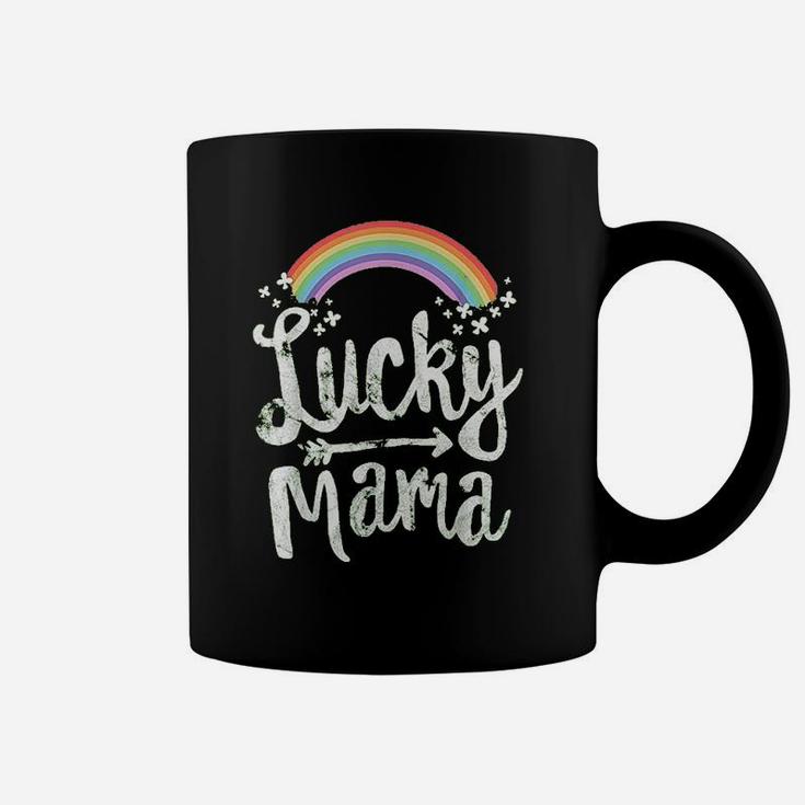 Lucky Mama Family St Patricks Day Mom Mothers Day Coffee Mug