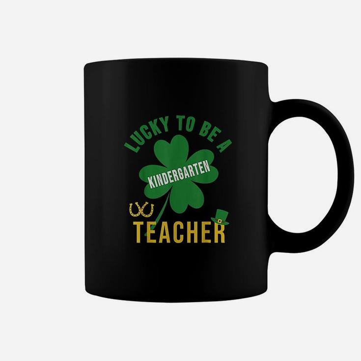 Lucky Teacher St Patricks Day Kindergarten Teacher Coffee Mug