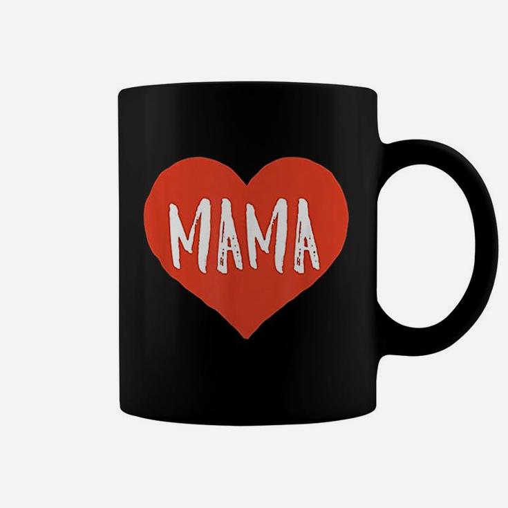 Mama And Mini Heart Matching Valentine Mom Coffee Mug