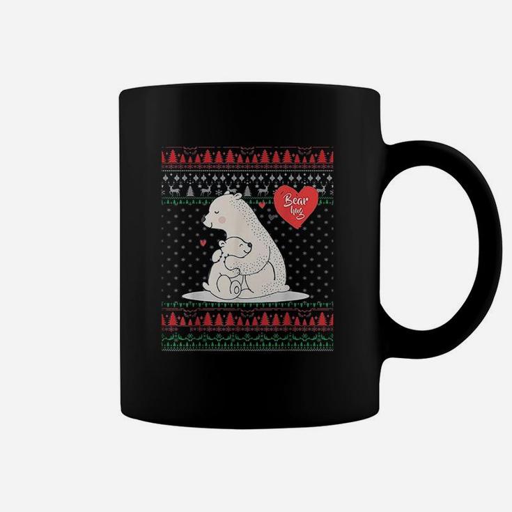 Mama Bear Hugs Ugly Christmas Family Matching Coffee Mug