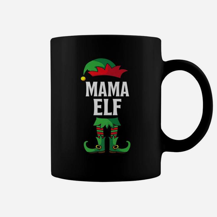 Mama Elf Costume Christmas Holiday Matching Family Coffee Mug