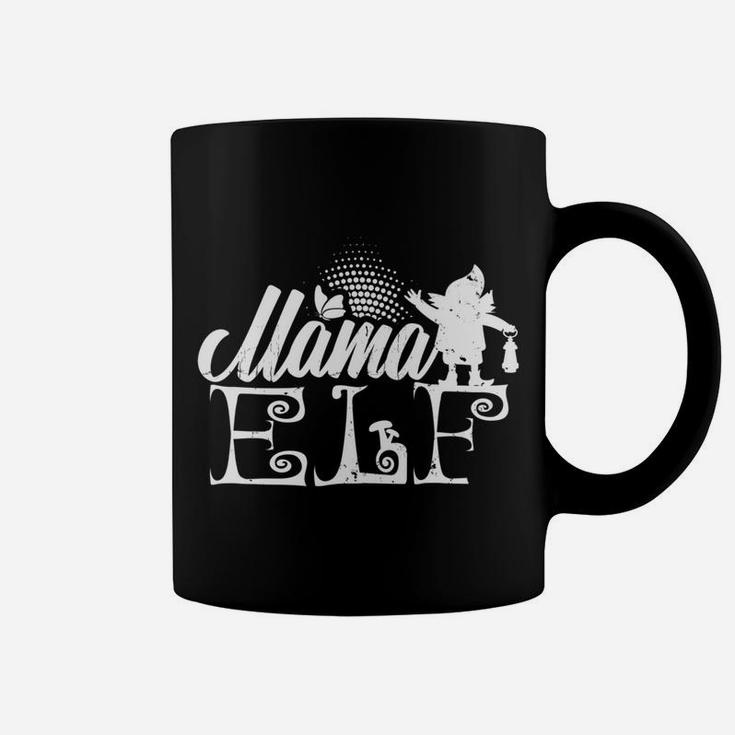 Mama Elf Funny Elf Squad Costume Christmas Coffee Mug